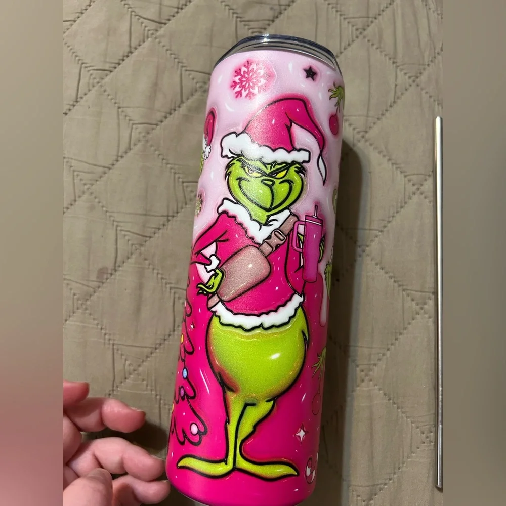 Grinch Pink Tumbler - Picture 1 of 5